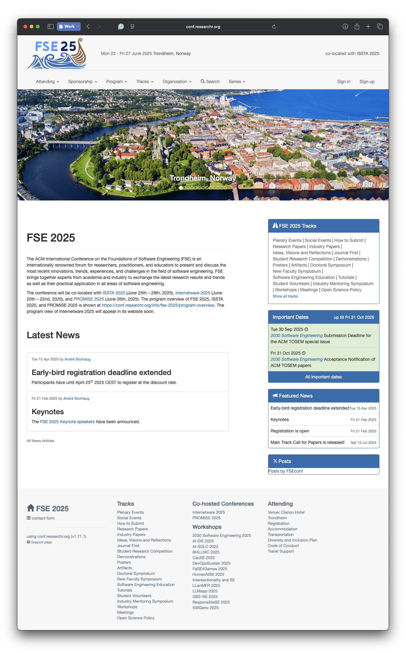 fse2025 website screenshot